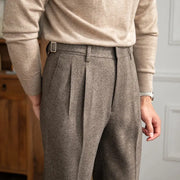 Classic High Waist Pants with British Charm