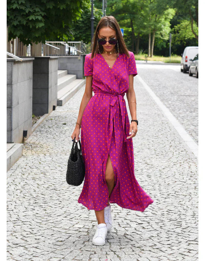 Eva™ - Stylish V-Neck Dress