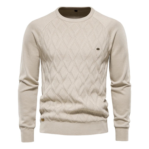 BOSSHARD | Men's Sweater with Check Pattern