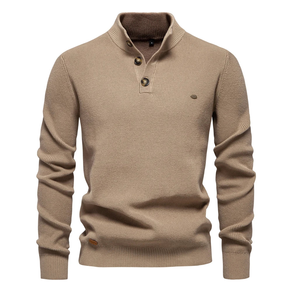 BOSSHARD | Men's Sweater with Button Design