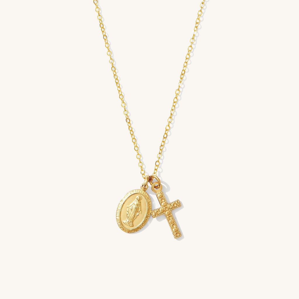 Small Pendant with the Virgin Mary and Cross