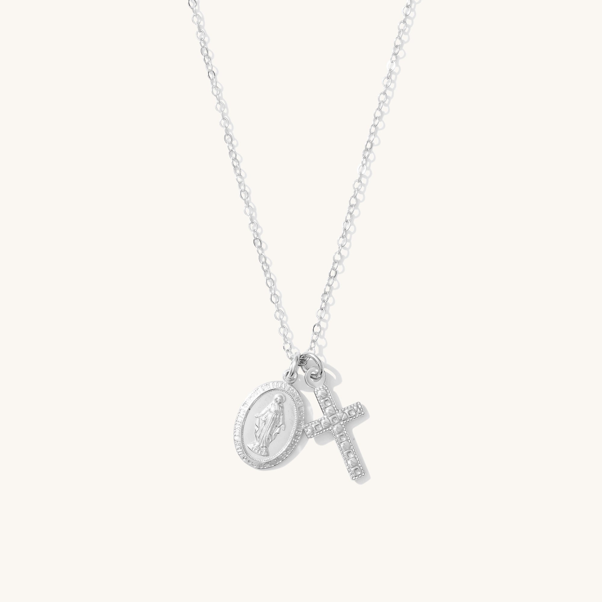 Small Pendant with the Virgin Mary and Cross