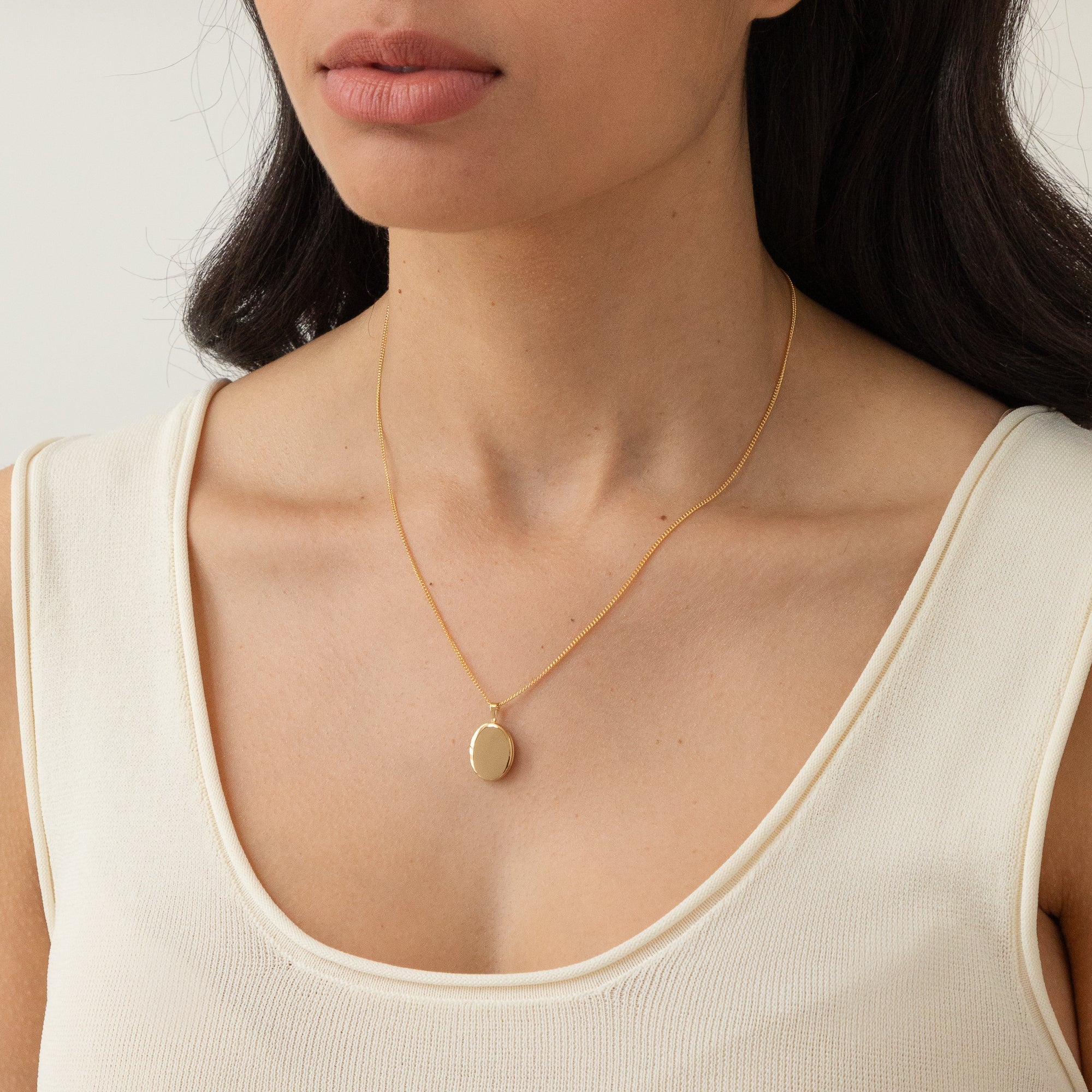 Necklace with Oval Locket