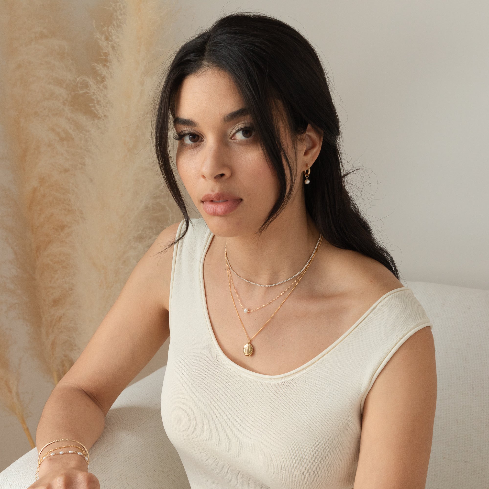 Necklace with Oval Locket