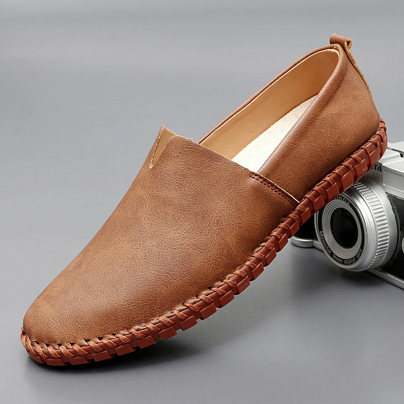 Santorini Leather Slippers