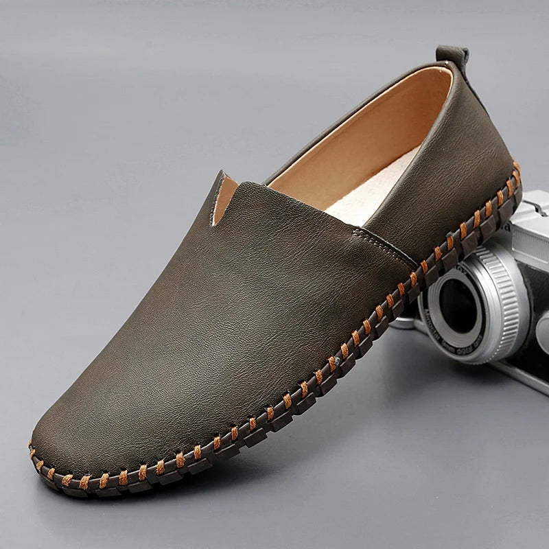 Santorini Leather Slippers