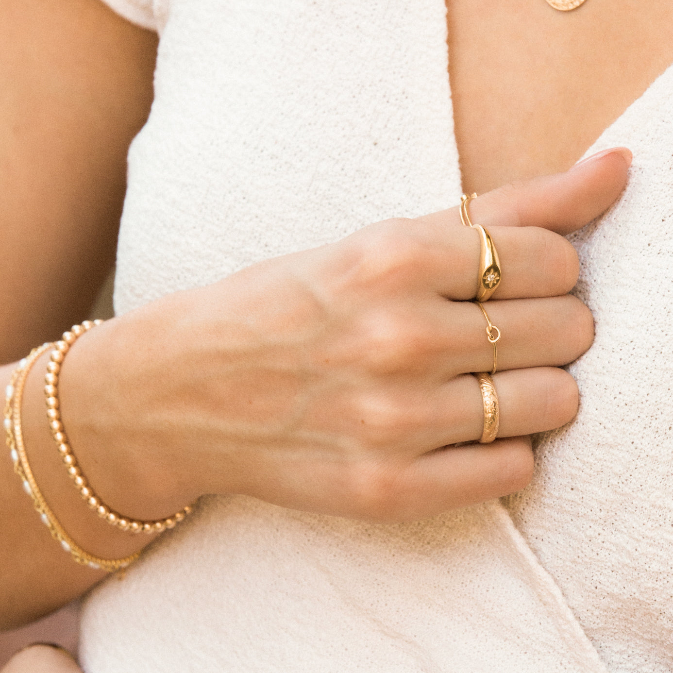 Flower Ring Set