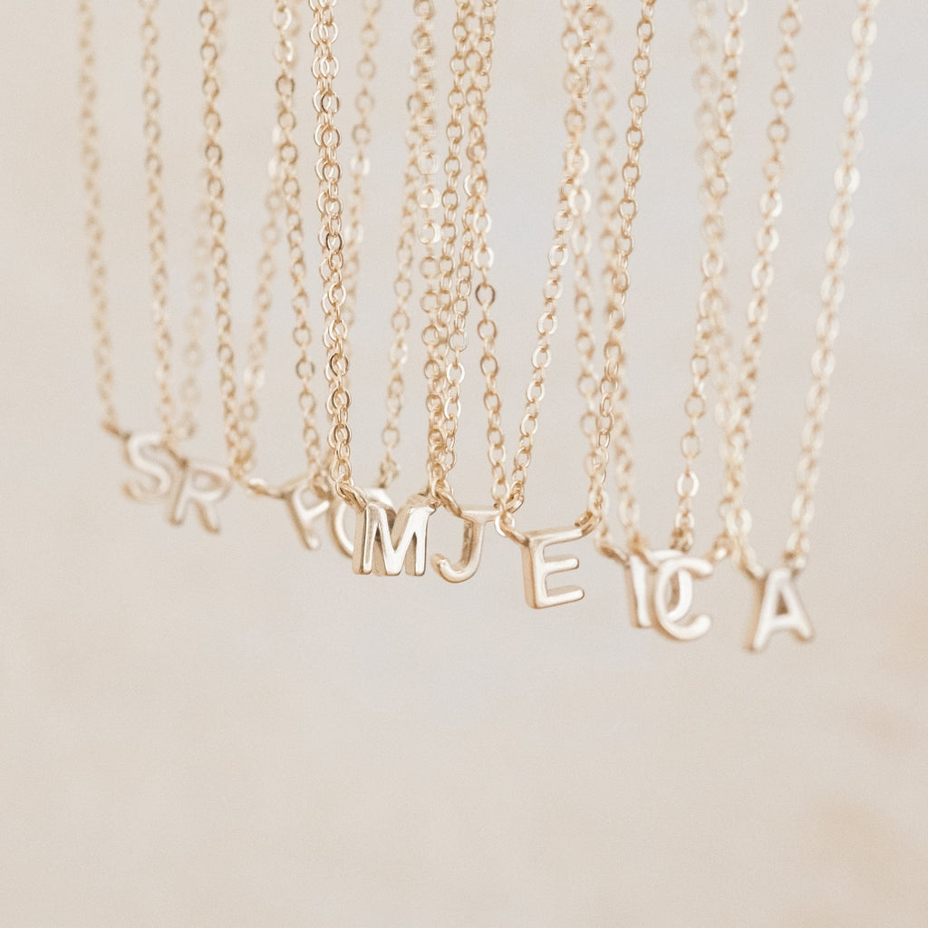 Small Initial Necklace