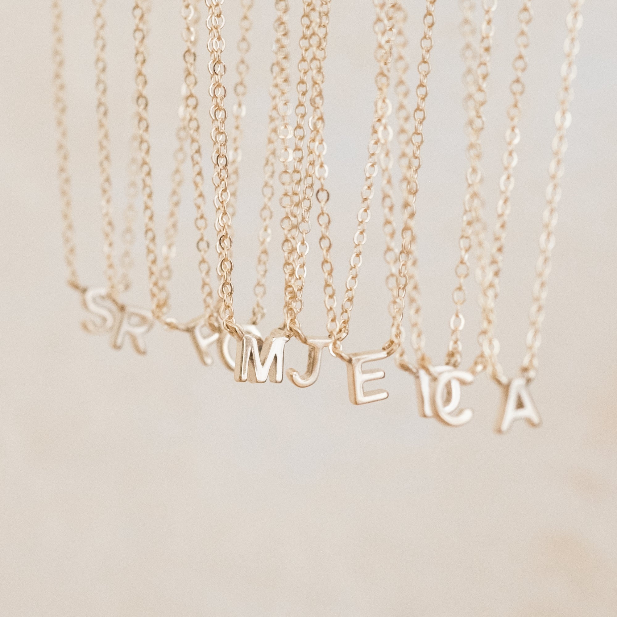 Small Initial Necklace
