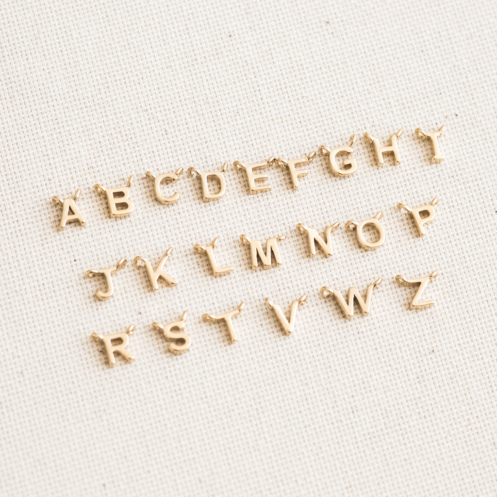 Small Initial Necklace