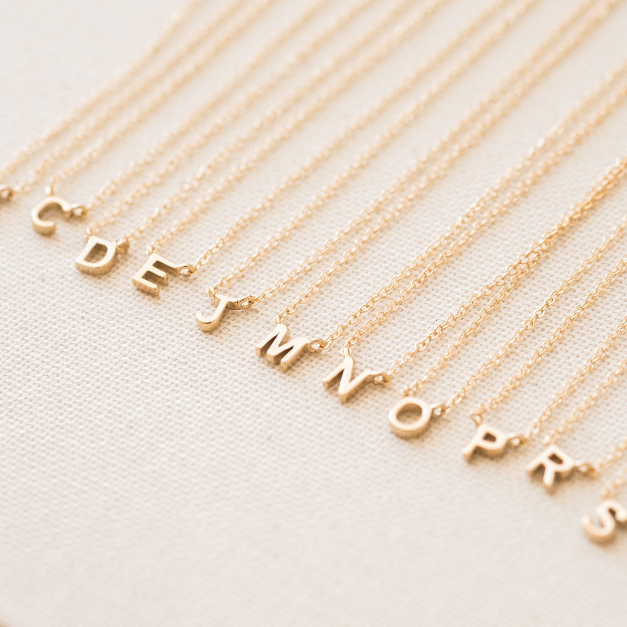 Small Initial Necklace
