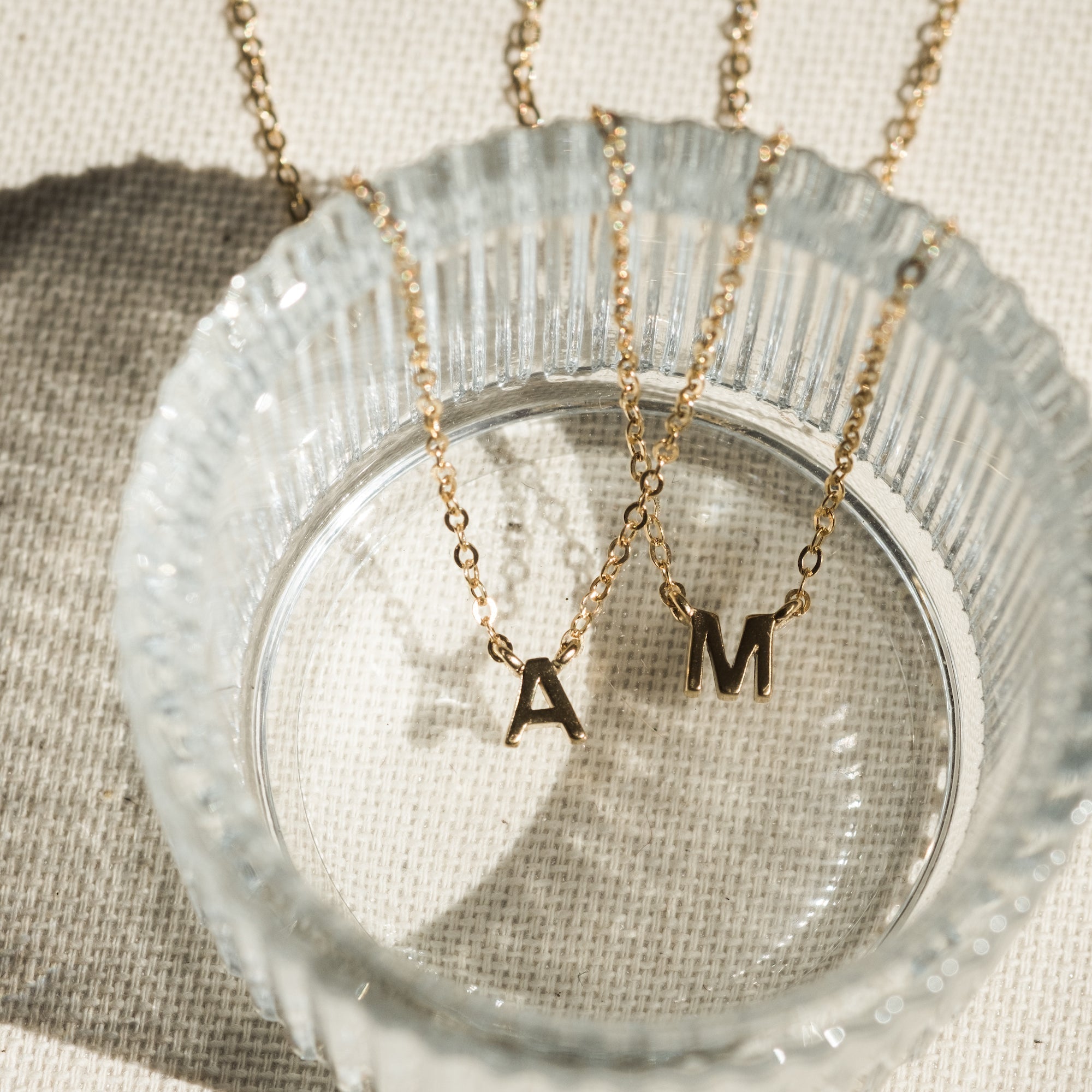 Small Initial Necklace
