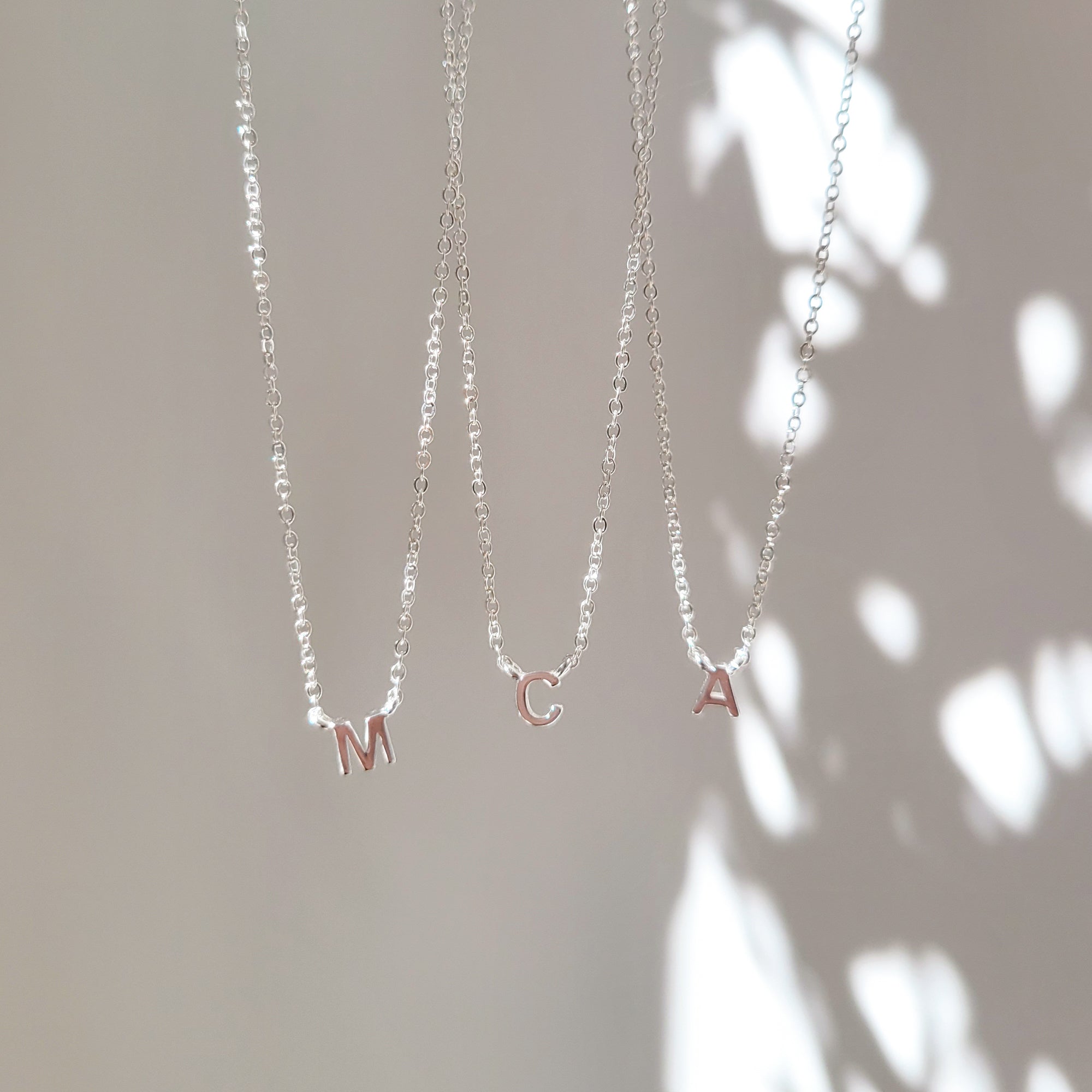 Small Initial Necklace