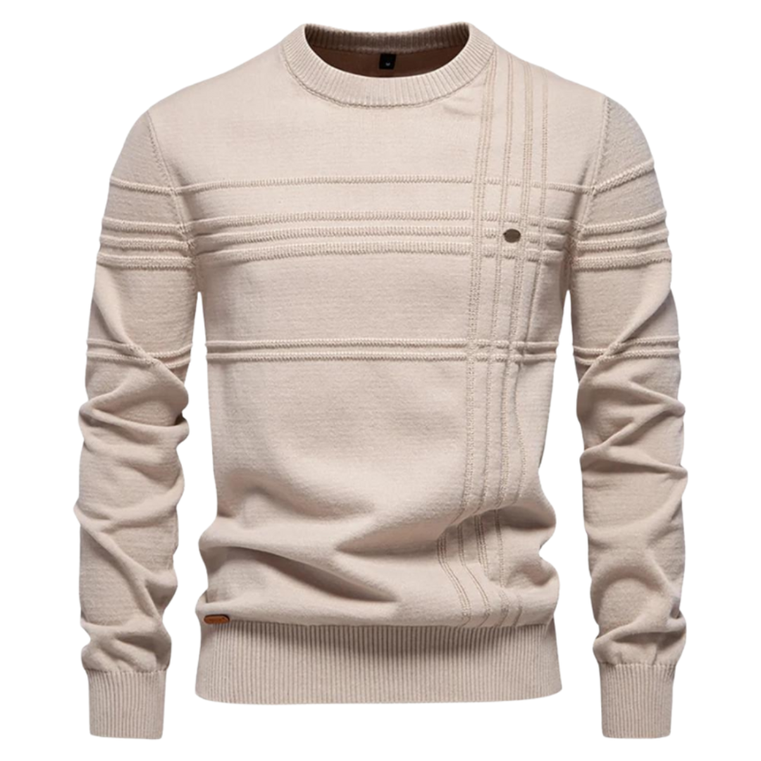 BOSSHARD | Stylish Men's Sweater with Check Design