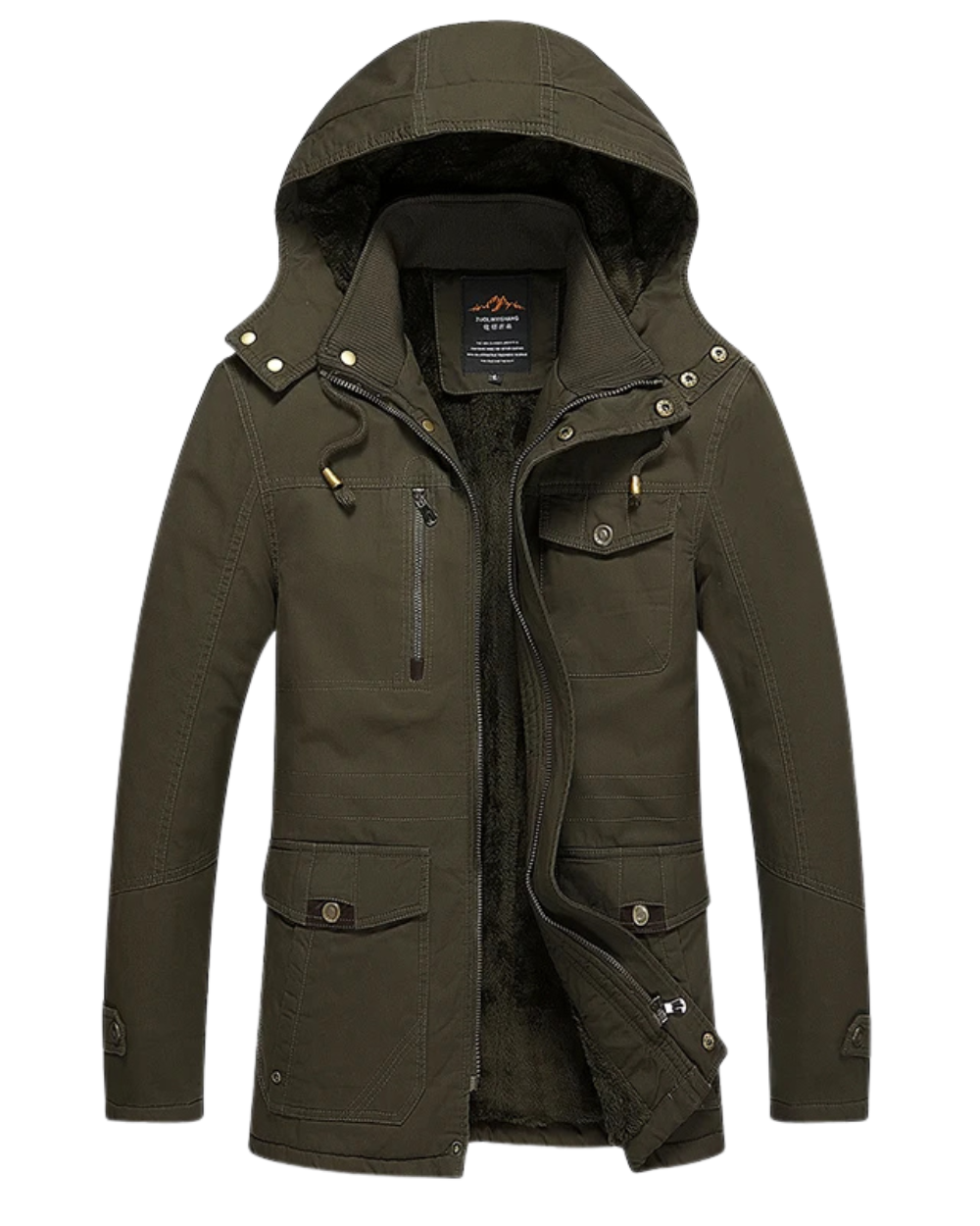 Elegant Cotton-Lined Winter Jacket