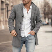 Franck | Long-Sleeve Jacket with Buttons and Tartan Pattern
