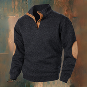René | Sweater with Suede Details