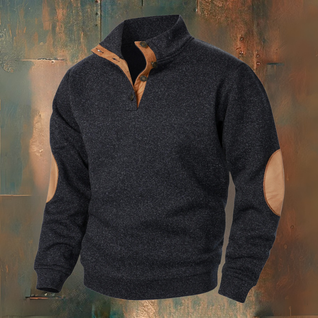 René | Sweater with Suede Details