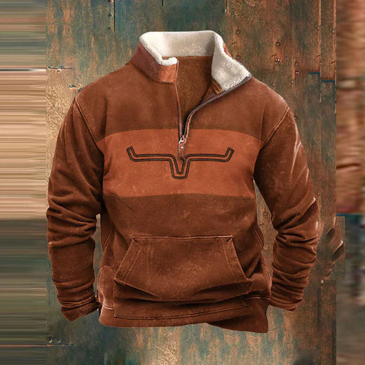 Gisbert – Comfortable Pullover with Zipper