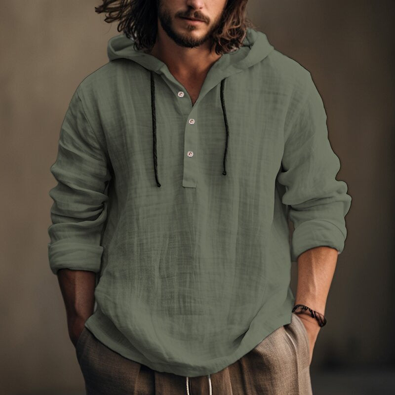 Bradley | Elegant Long Sleeve Shirt with Hood