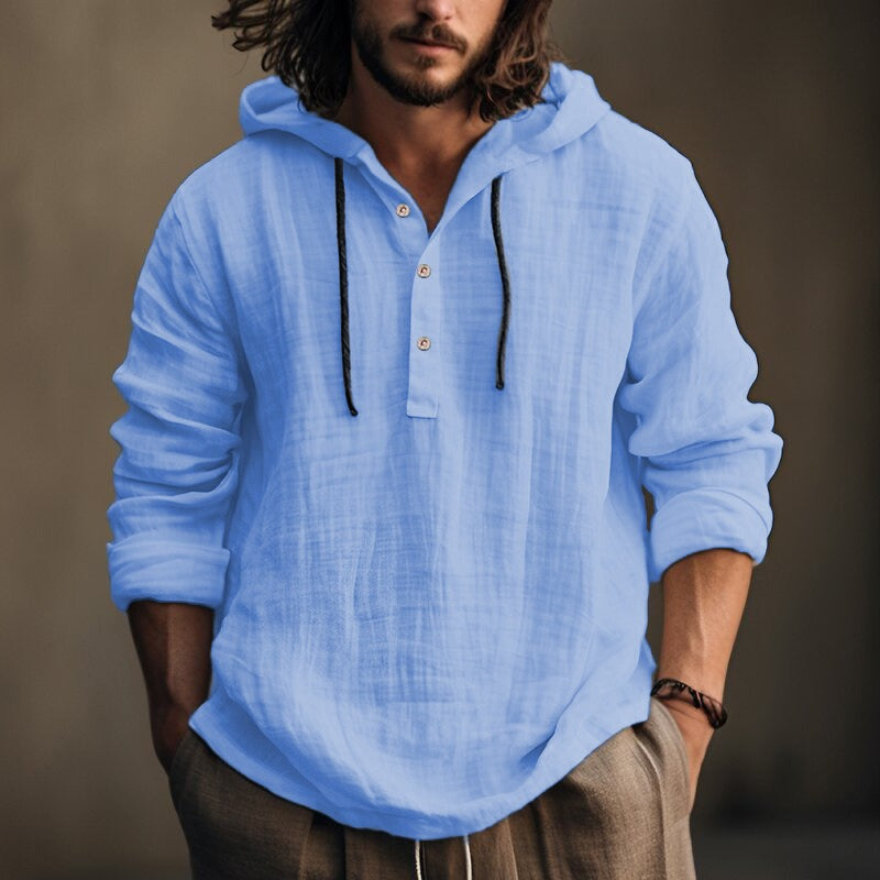 Bradley | Elegant Long Sleeve Shirt with Hood