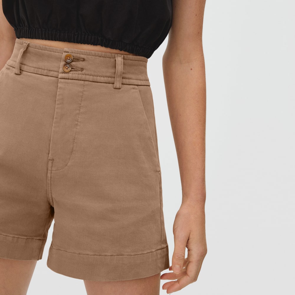Twill Way-High® Shorts | Ash Brown