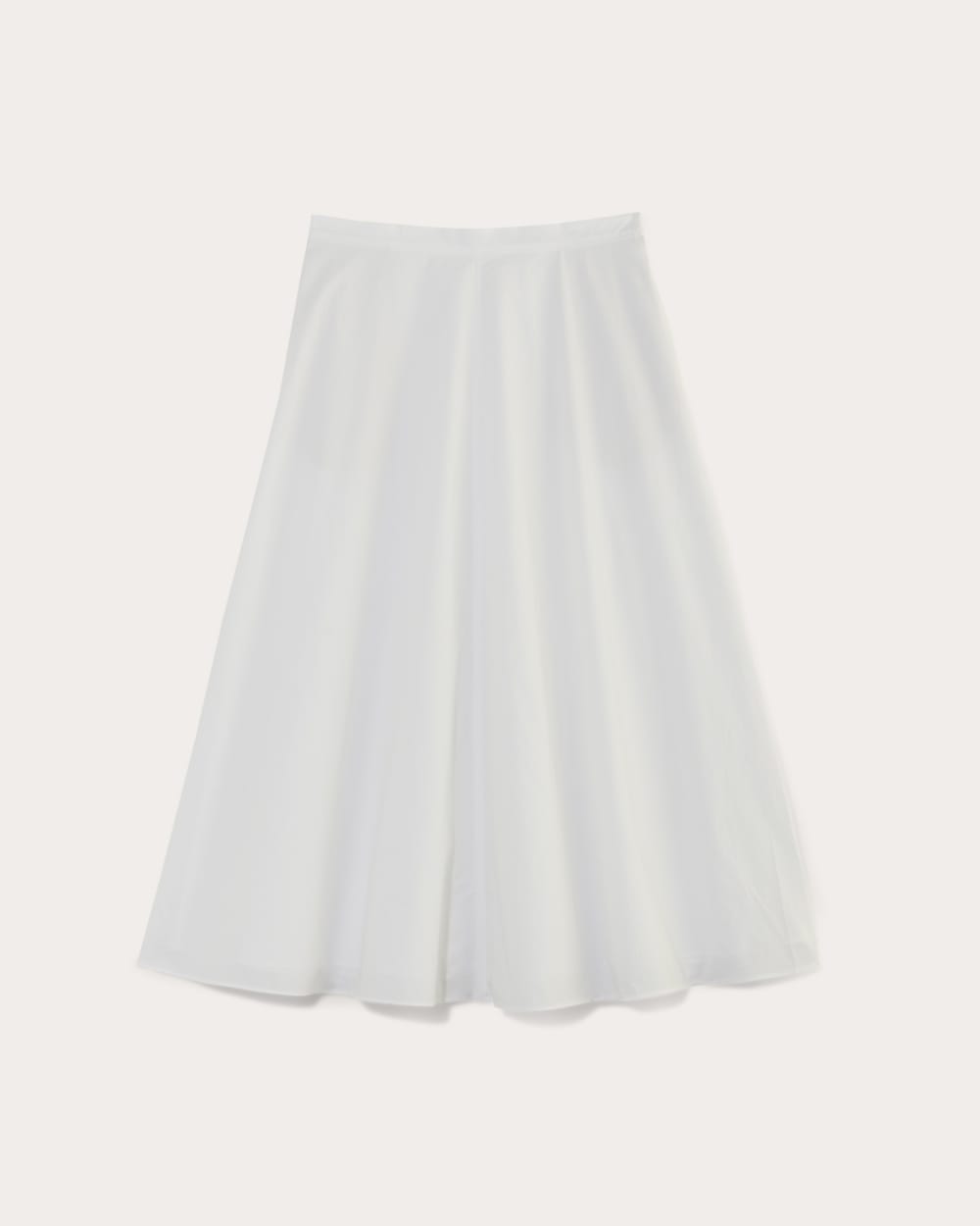 Midi Skirt Made of Ultrasoft Cotton | White
