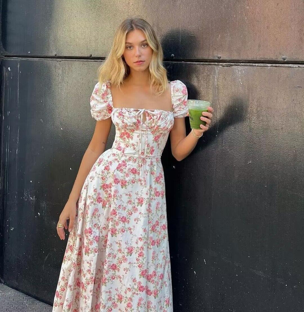 Dress with Floral Pattern