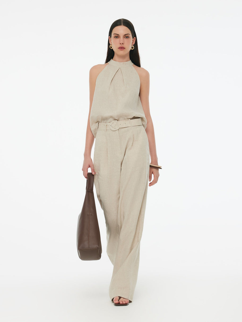 100% Linen Women's Halter Top