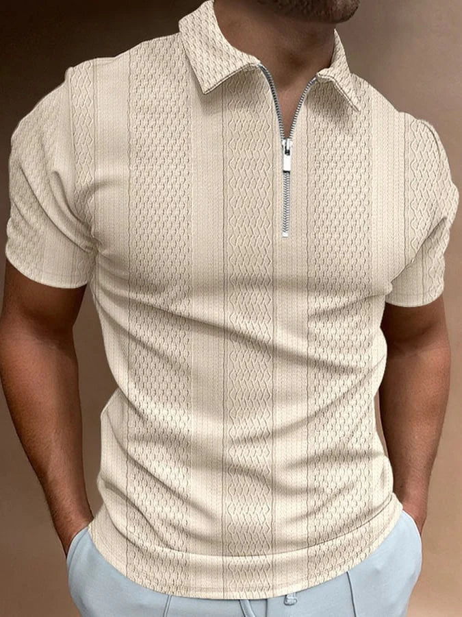 Rocco | Casual Revers Knit-Jacquard Polo