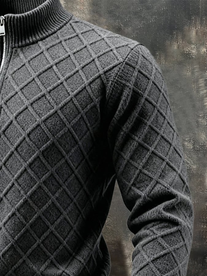 Leandro | Retro Pullover with Henley Button Placket