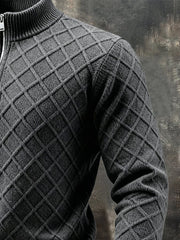 Leandro | Retro Pullover with Henley Button Placket