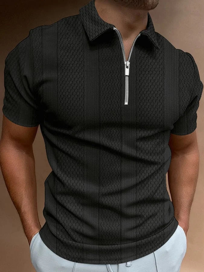 Rocco | Casual Revers Knit-Jacquard Polo