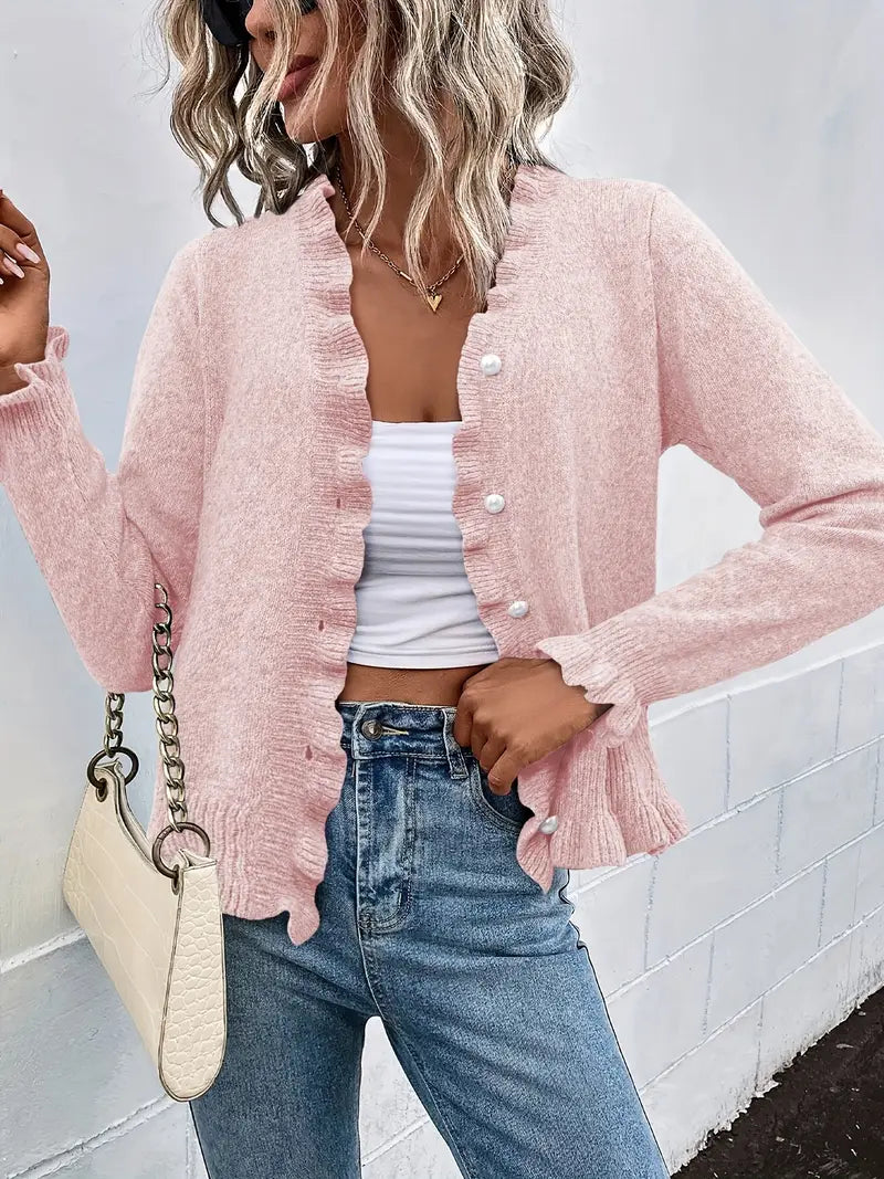 Hanifa – Elegant Cardigan with Buttons