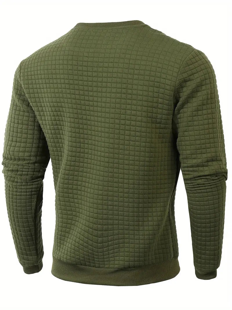 Andreas Herren Pullover – Boho Plaid, Long Sleeve, Cozy