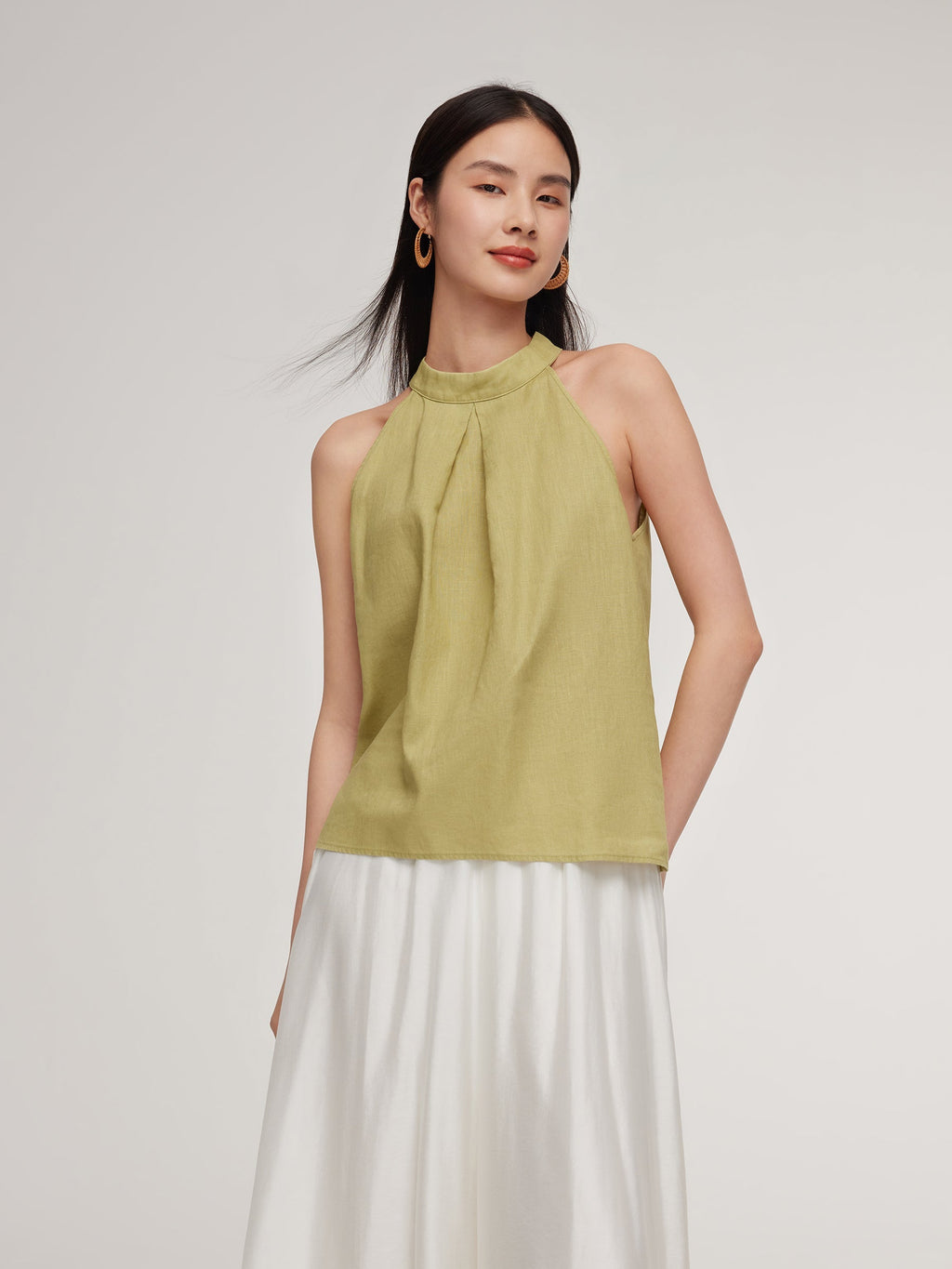 100% Linen Women's Halter Top