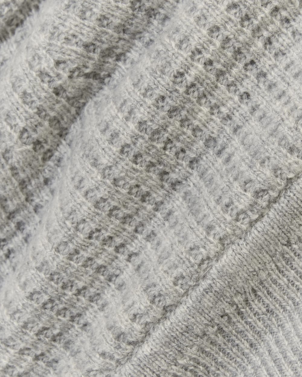 Waffle Beanie | Gray Melange