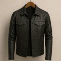 Lulzim | Casual Slim Fit Leather Jacket