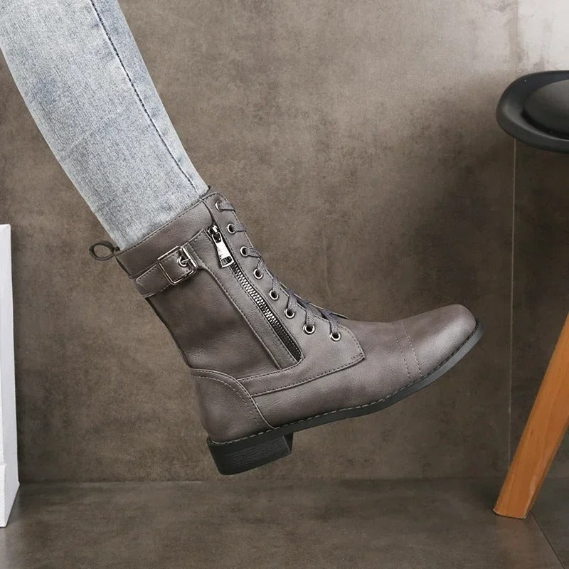 Eugenie | Orthopedic Leather Ankle Boots