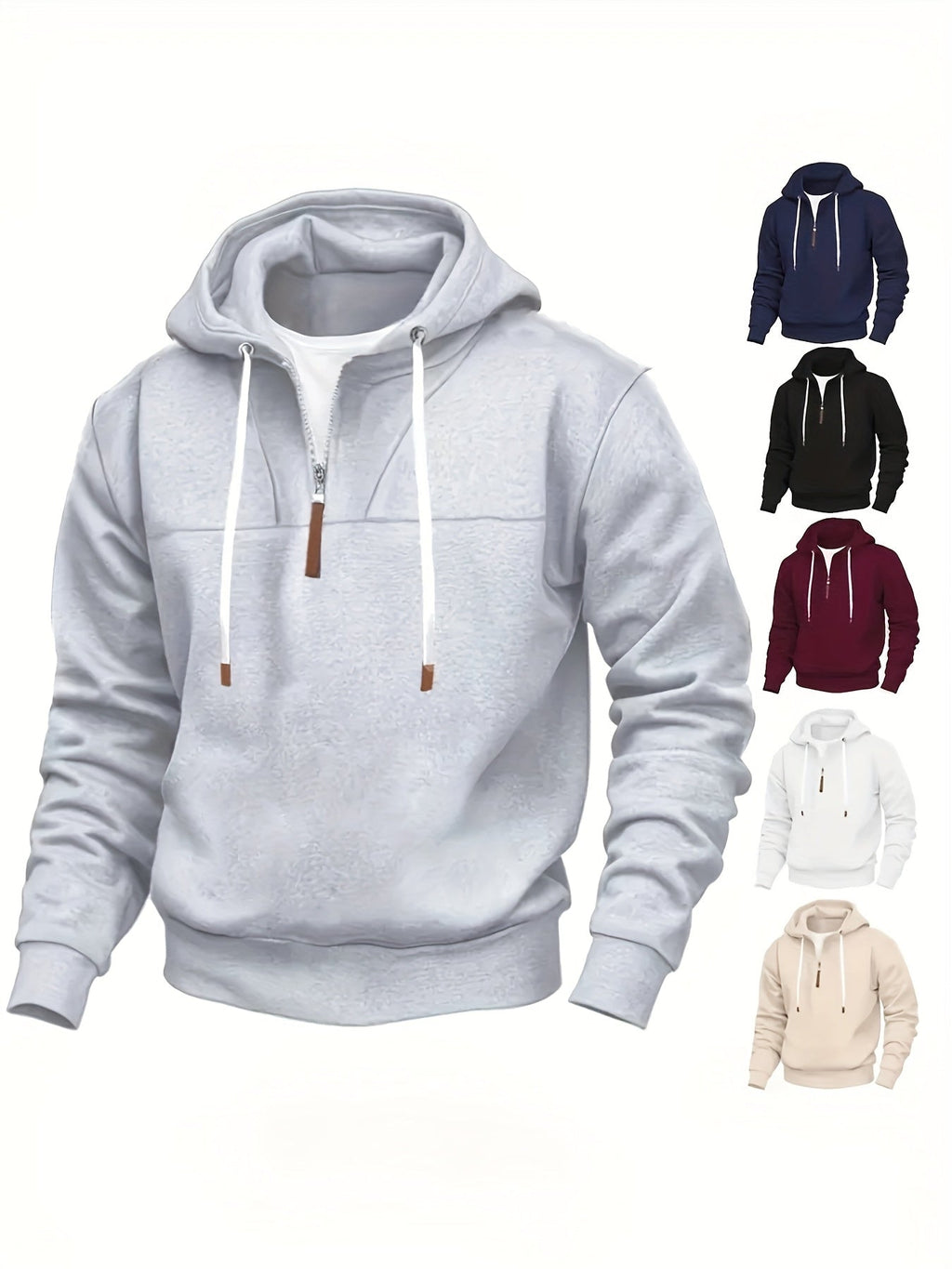 Kolton – Hoodie with Half Zipper
