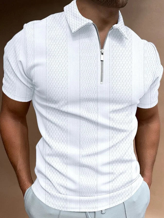 Rocco | Casual Revers Knit-Jacquard Polo