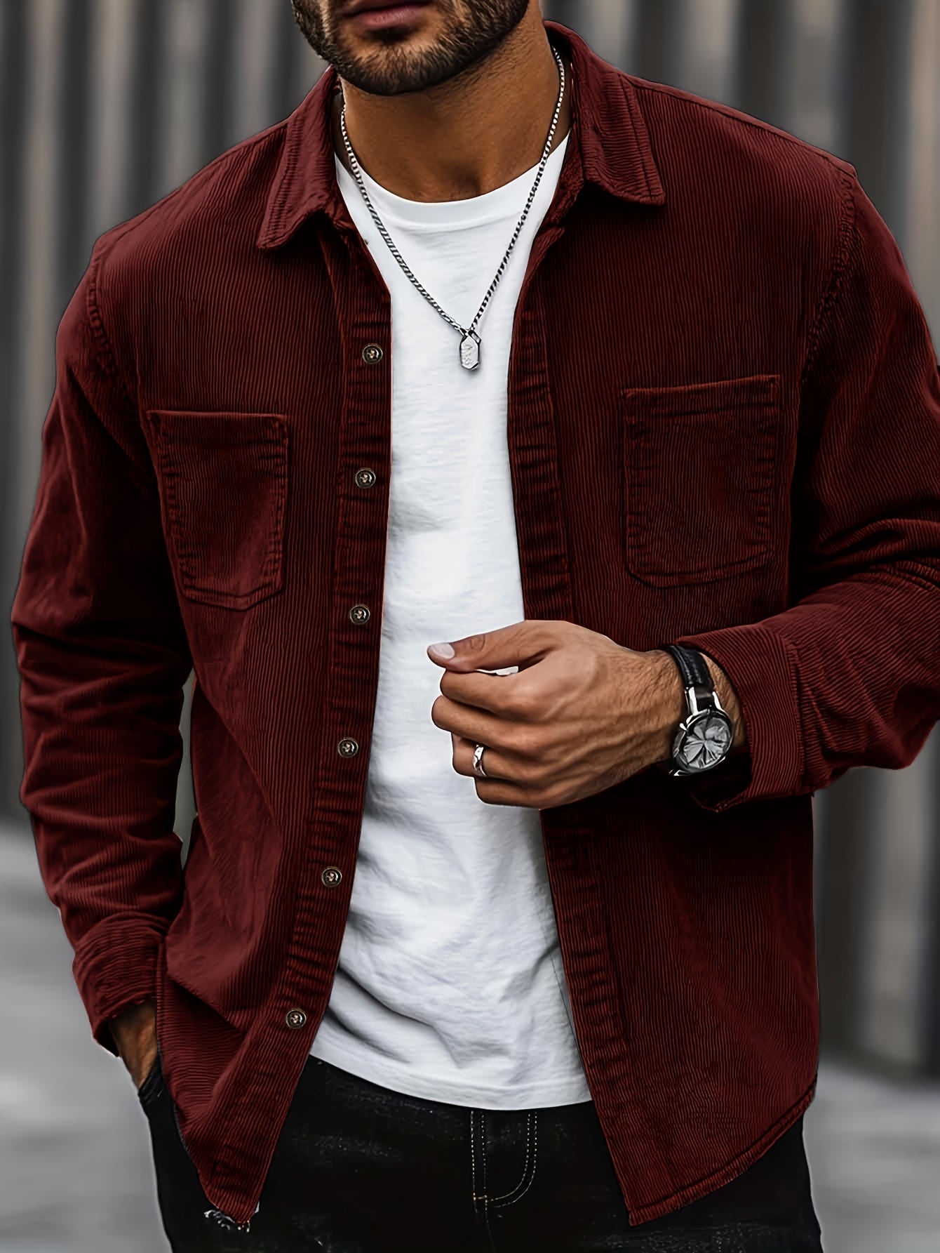 Johan | Men's Cord Shirt Jacket