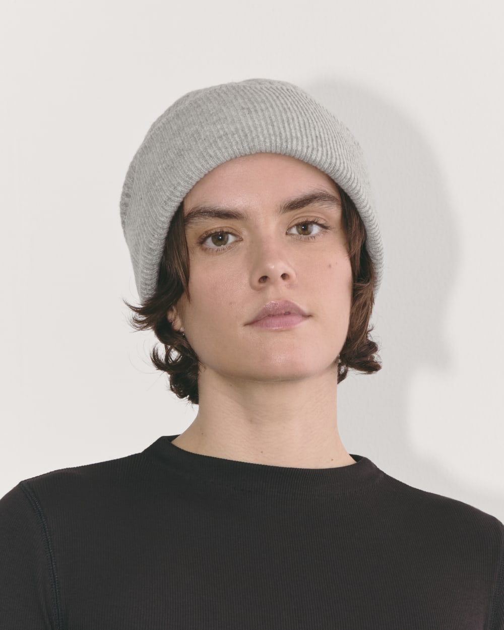 Waffle Beanie | Gray Melange