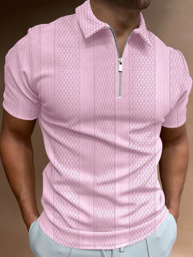 Rocco | Casual Revers Knit-Jacquard Polo