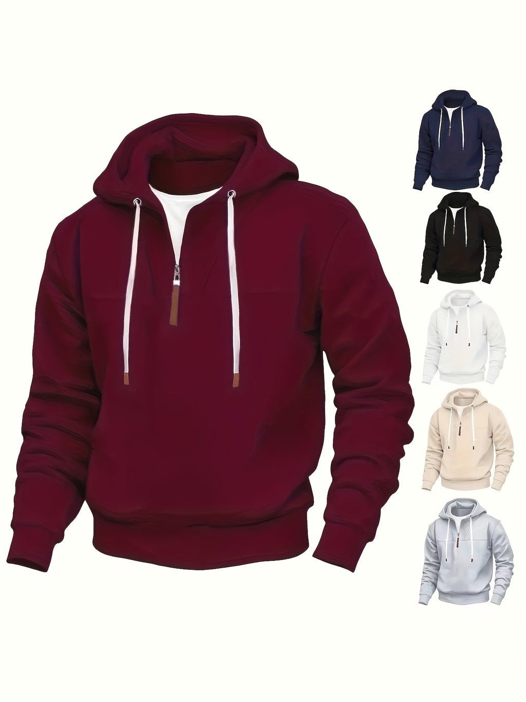 Kolton – Hoodie with Half Zipper