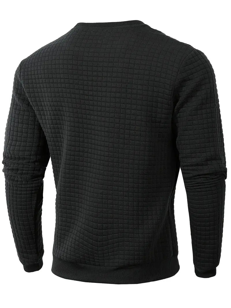 Andreas Herren Pullover – Boho Plaid, Long Sleeve, Cozy