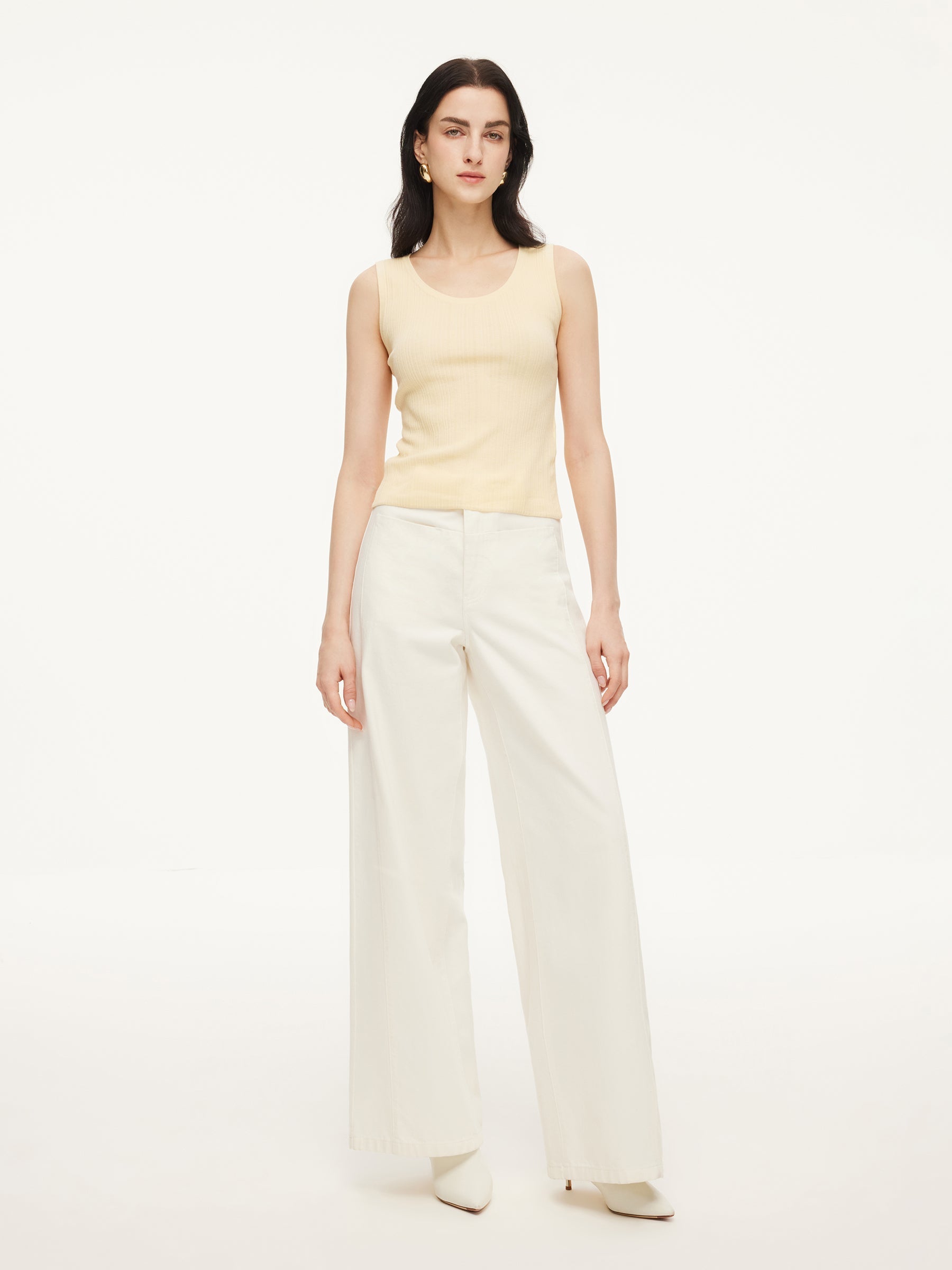 Women's Cotton Top with Mulberry Silk