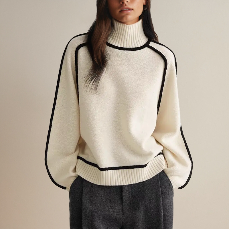 Lara | Pullover with Roll Neck
