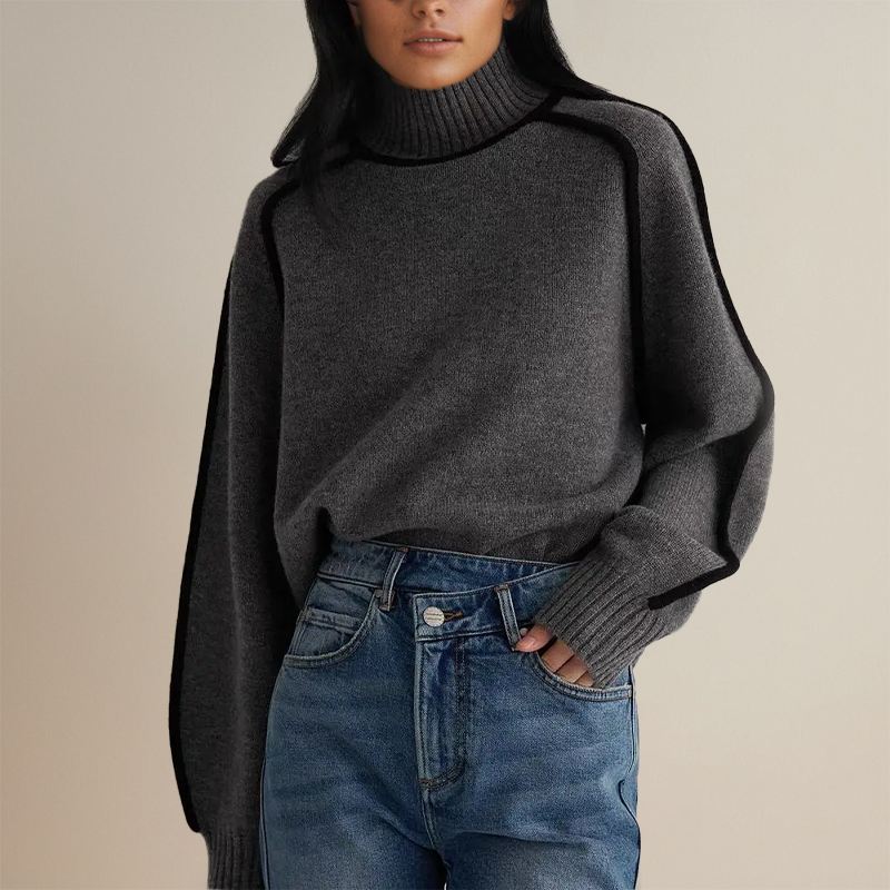 Lara | Pullover with Roll Neck