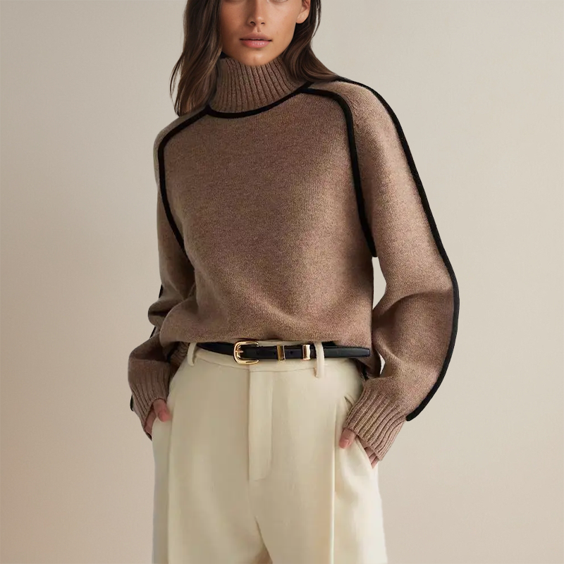 Lara | Pullover with Roll Neck